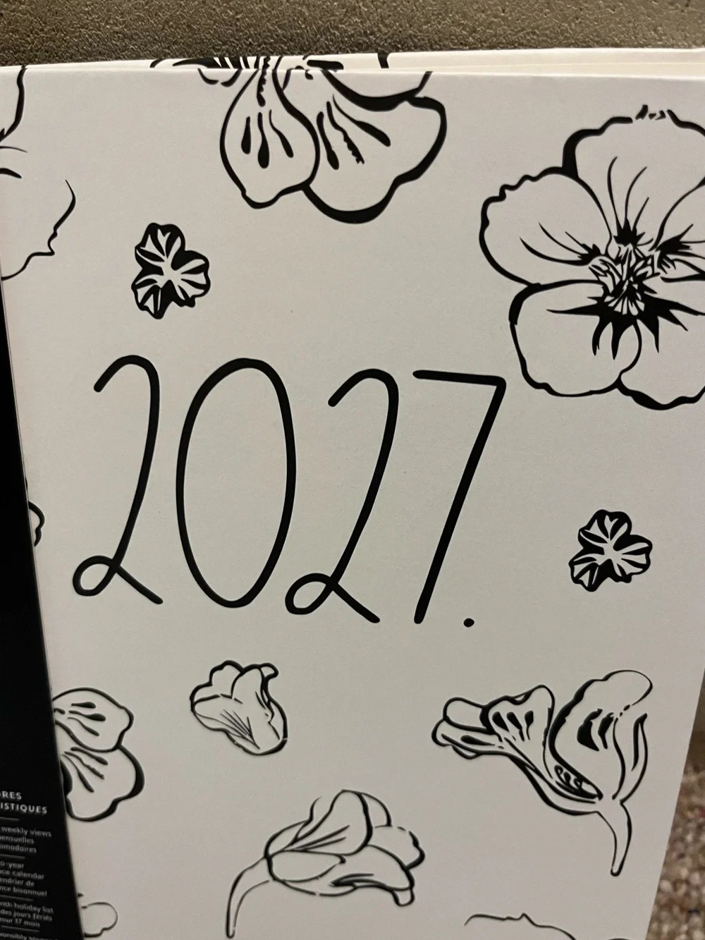 🆕 Rae Dunn 2027 Floral  Planner 17 Month